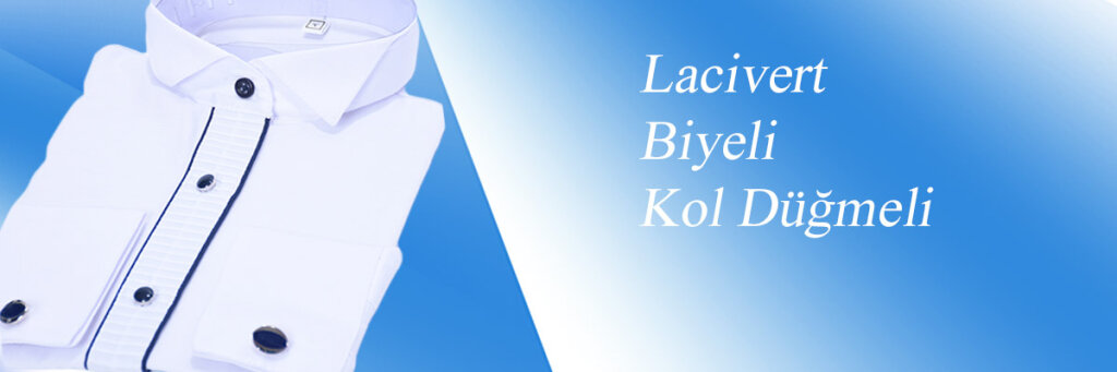 Ata Yaka Lacivert Biyeli Kol Düğmeli Çocuk Gömlek