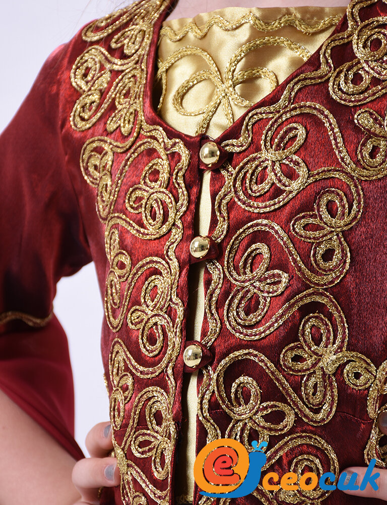 BORDO ŞALVARLI ÇOCUK BİNDALLI - 10