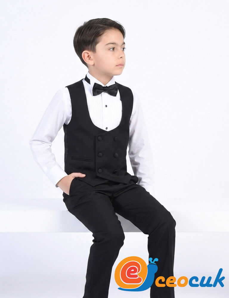 Doctor junior Erkek Çocuk Smokin Takım Elbise / Gömleksiz - 2