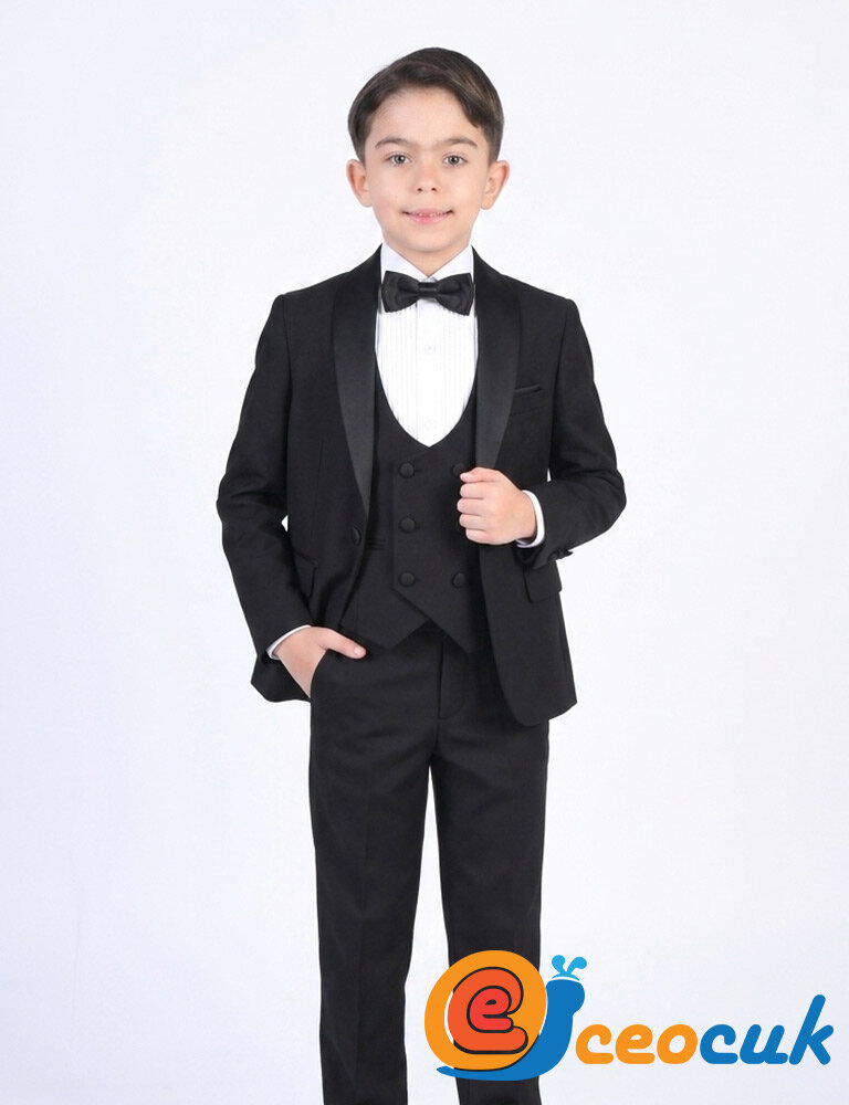 Doctor junior Erkek Çocuk Smokin Takım Elbise / Gömleksiz - 3