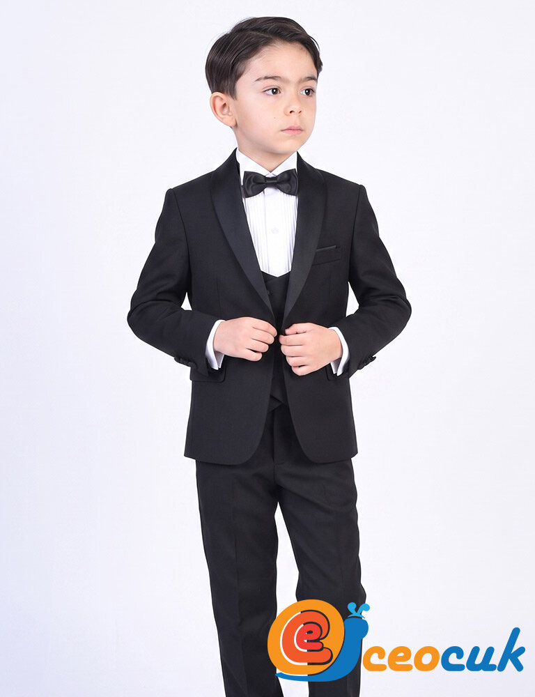 Doctor junior Erkek Çocuk Smokin Takım Elbise / Gömleksiz - 4