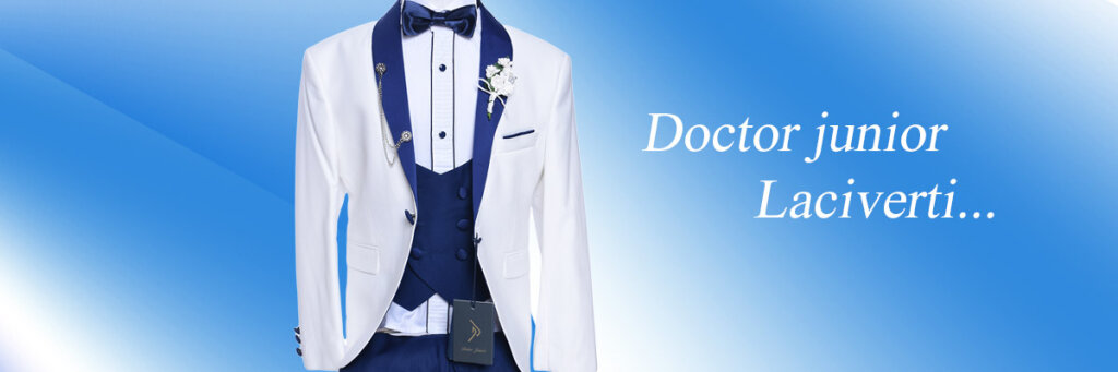 Doctor junior Lacivert Yakalı Cocuk Takim Elbise