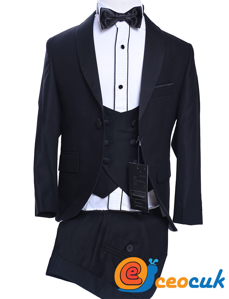 Doctor junior Siyah Cocuk Smokin Takim Elbise - 6