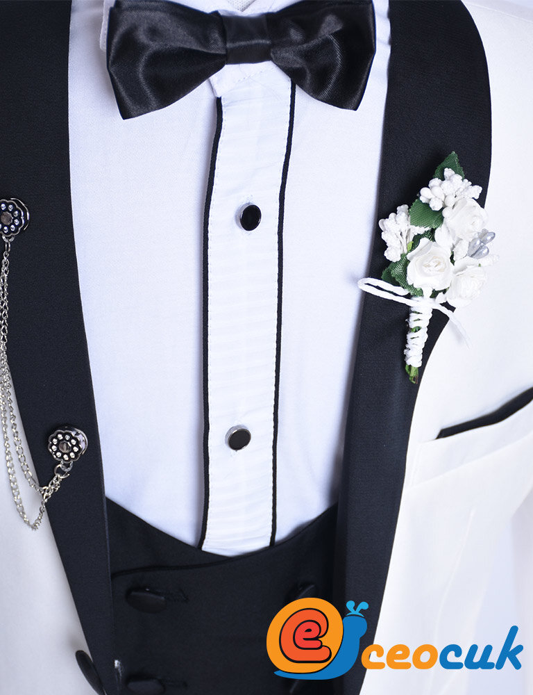 Doctor junior Siyah Yakalı Cocuk Takim Elbise - 5