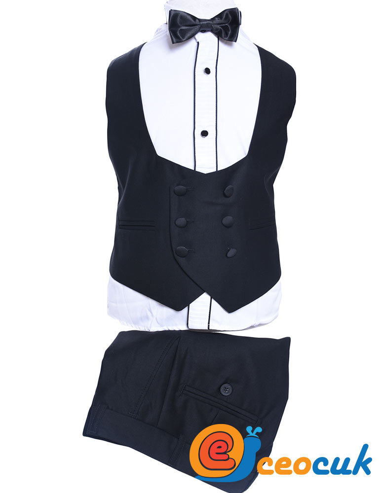 Doctor junior Siyah Yakalı Cocuk Takim Elbise - 10